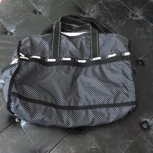 Le sport sac polka dot duffel bag